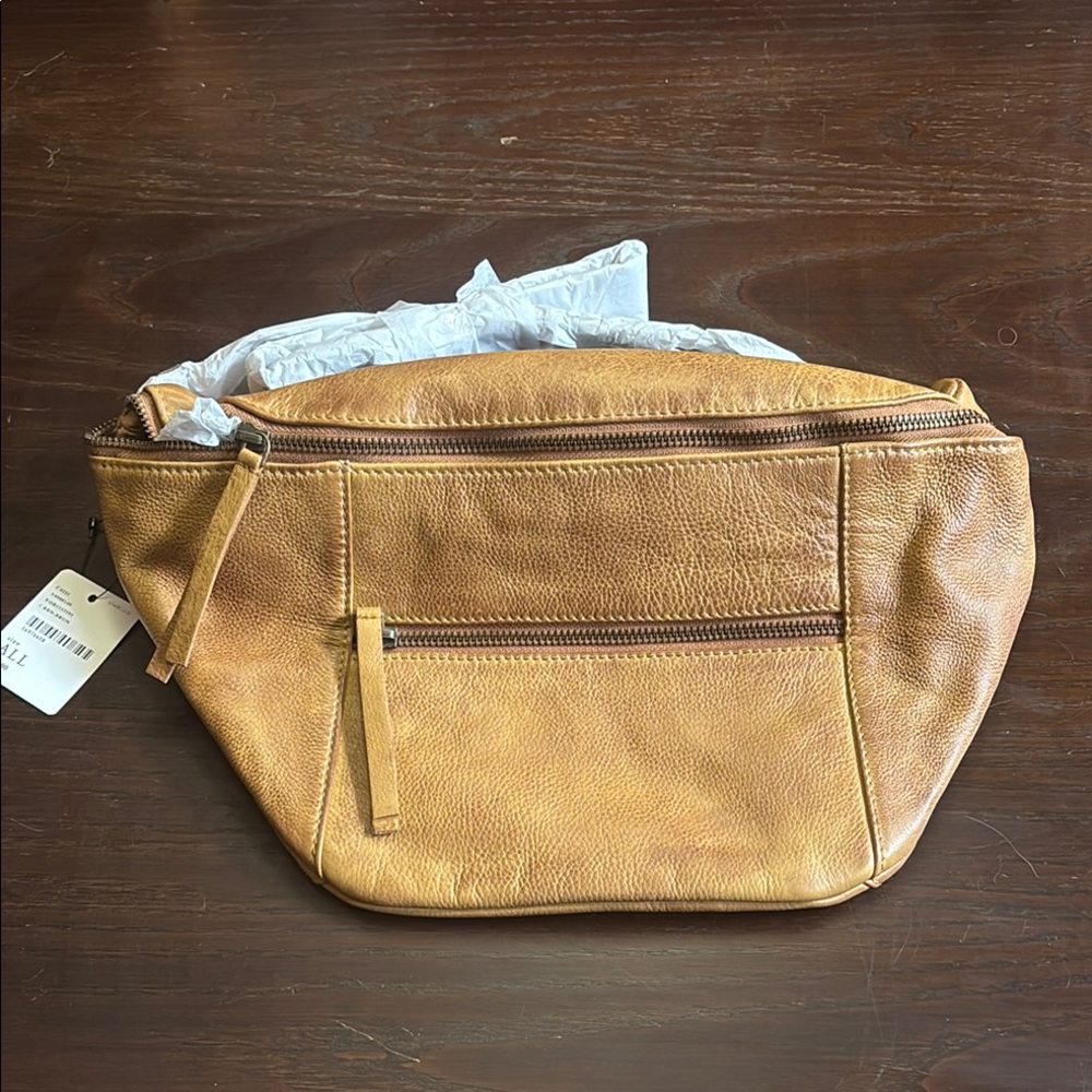 Free People Tan Crossbody Bag